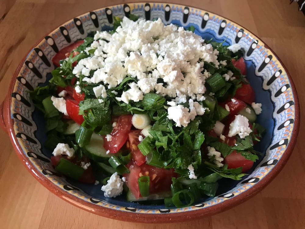Bulgarisches Rezept: Schopska Salat