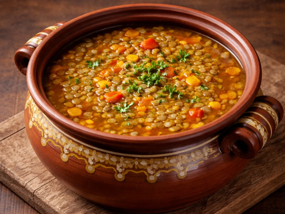 Bulgarisches Rezept: Linsensuppe